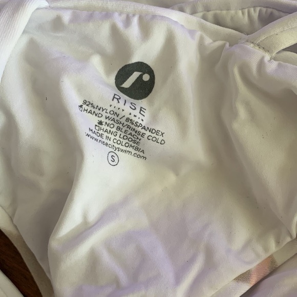 RISE CITY SWIM *Jayde* pink white tie dye strappy bikini bottom S M L - Picture 7 of 11